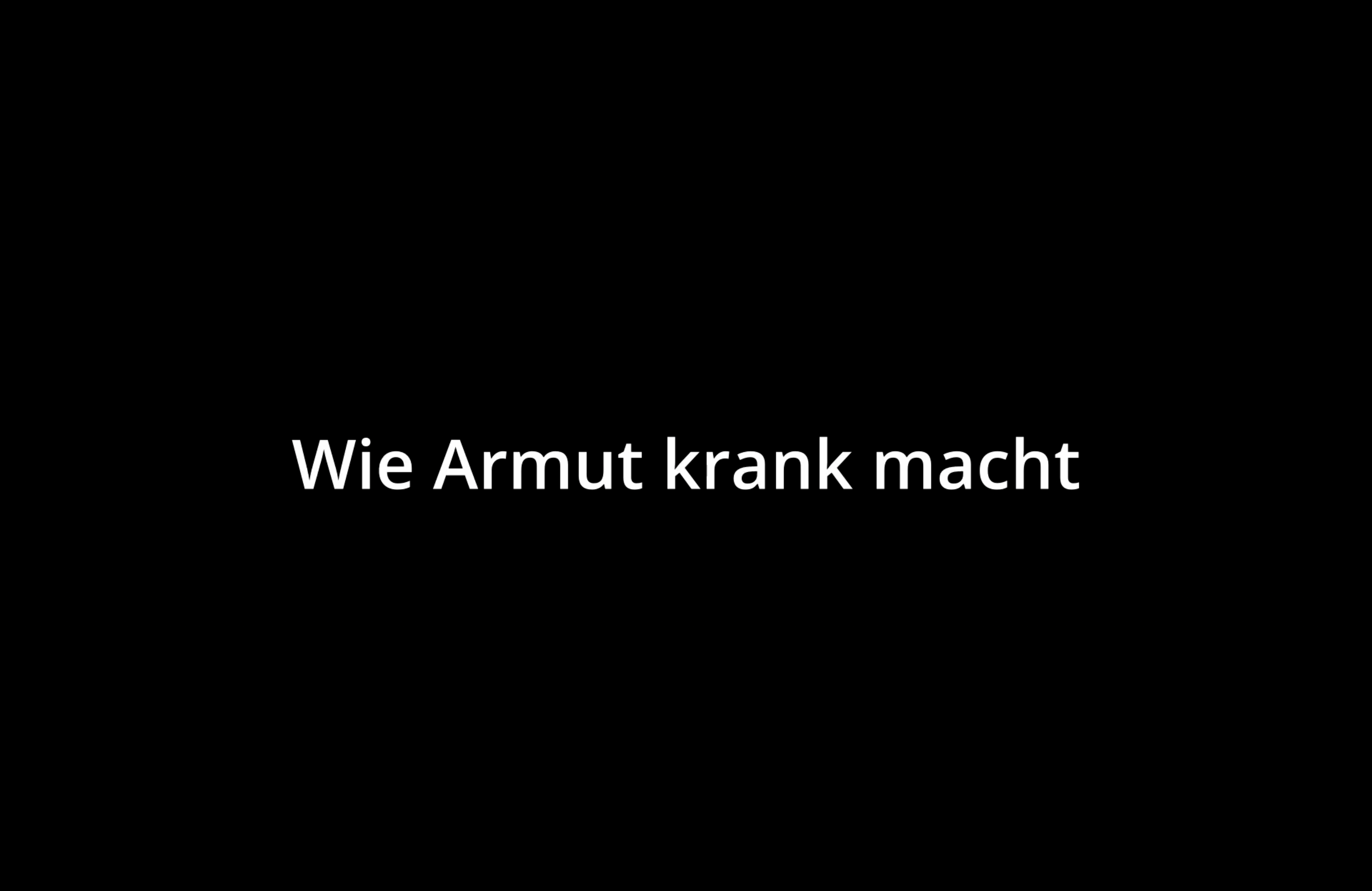 You are currently viewing Wie Armut krank macht
